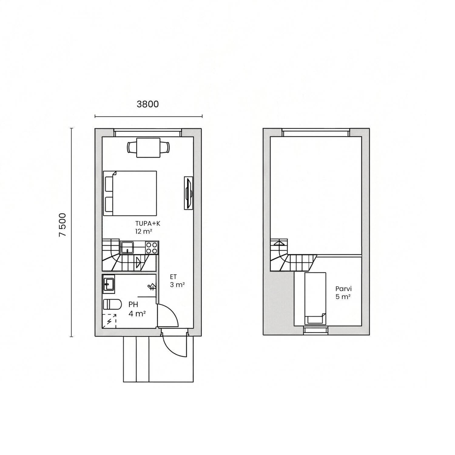 Hawo 28 loft pohjakuva